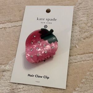 Kate Spade for Target strawberry pink hair claw clip NWT